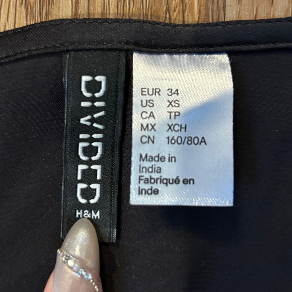 Black Ruched Silk Top - Picture 6 of 6